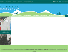 Tablet Screenshot of cumbriawaste.co.uk